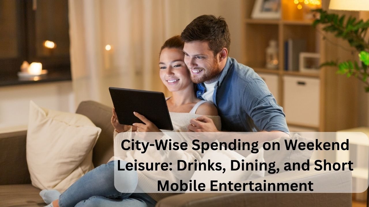 City-Wise Spending on Weekend Leisure Drinks, Dining, and Short Mobile Entertainment